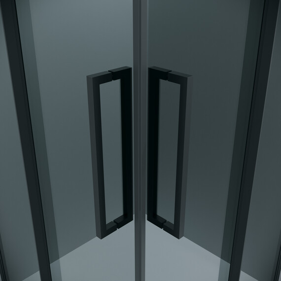 Душевое ограждение Grossman Cosmo 80х80 см 300.K33.02.8080.21.10, чёрный/тонированное фото 8