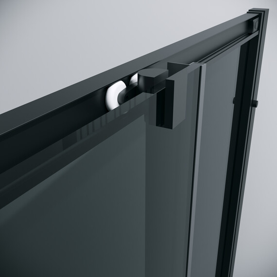 Душевое ограждение Grossman Cosmo 80х80 см 300.K33.02.8080.21.10, чёрный/тонированное фото 9