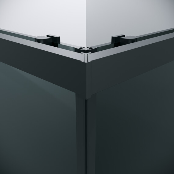 Душевое ограждение Grossman Cosmo 80х80 см 300.K33.02.8080.21.10, чёрный/тонированное фото 10