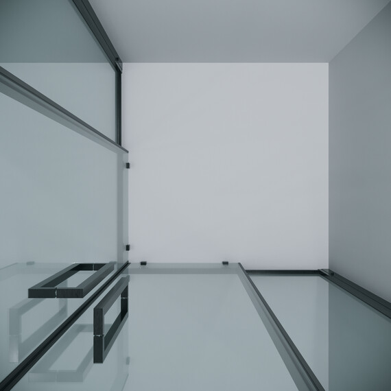 Душевое ограждение Grossman Cosmo 100х100 см 300.K33.02.1010.42.00, оружейная сталь/прозрачное фото 9