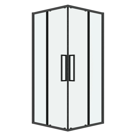 Душевое ограждение Grossman Cosmo 100х100 см 300.K33.02.1010.42.00, оружейная сталь/прозрачное фото 