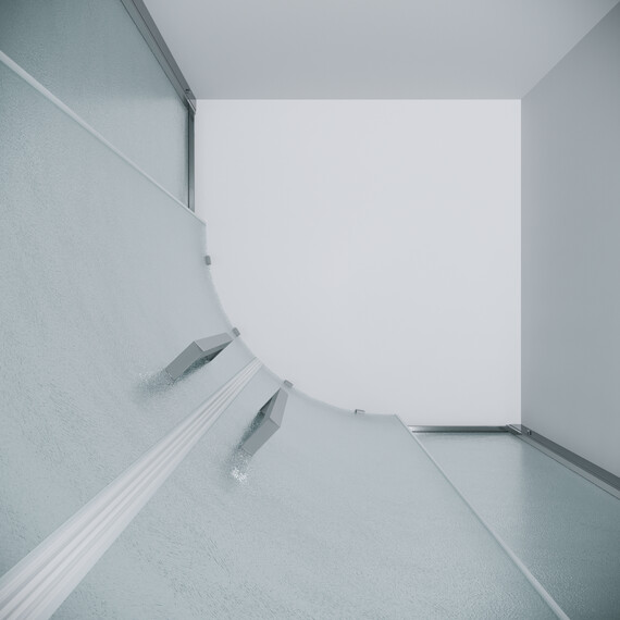 Душевое ограждение Grossman Cosmo 100х100 см 301.K33.02.1010.10.02, хром/шиншилла фото 8