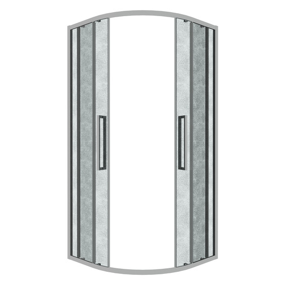 Душевое ограждение Grossman Cosmo 100х100 см 301.K33.02.1010.10.02, хром/шиншилла фото 2