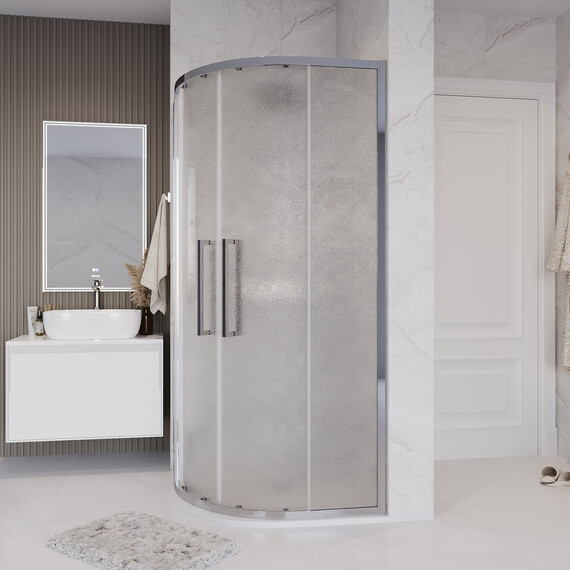 Душевое ограждение Grossman Cosmo 90х90 см 301.K33.02.9090.10.02, хром/шиншилла фото 3