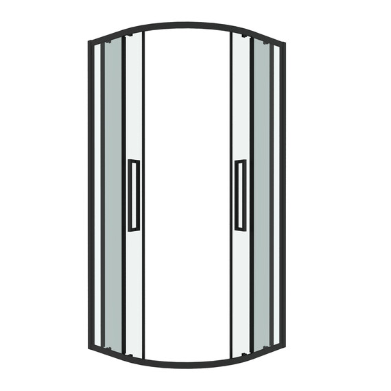 Душевое ограждение Grossman Cosmo 100х100 см 301.K33.02.1010.21.00, чёрный/прозрачное фото 2