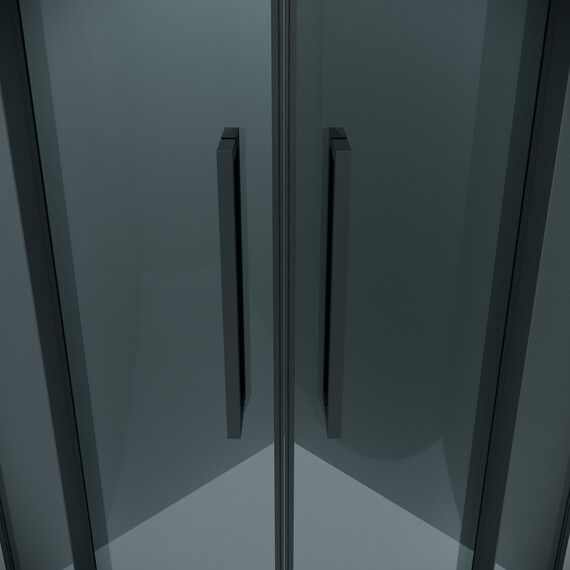 Душевое ограждение Grossman Cosmo 100х100 см 301.K33.02.1010.21.10, чёрный/тонированное фото 8