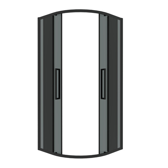 Душевое ограждение Grossman Cosmo 100х100 см 301.K33.02.1010.21.10, чёрный/тонированное фото 2