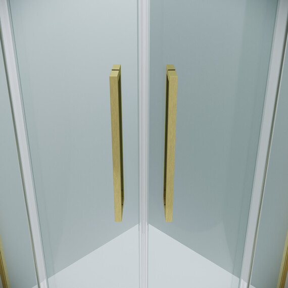 Душевое ограждение Grossman Cosmo 100х100 см 301.K33.02.1010.32.00, золото/прозрачное фото 8