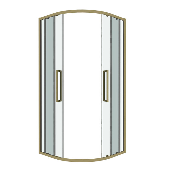 Душевое ограждение Grossman Cosmo 100х100 см 301.K33.02.1010.32.00, золото/прозрачное фото 2
