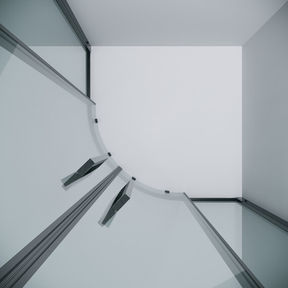 Душевое ограждение Grossman Cosmo 100х100 см 301.K33.02.1010.42.00, оружейная сталь/прозрачное фото 8