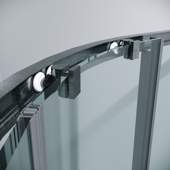 Душевое ограждение Grossman Cosmo 100х100 см 301.K33.02.1010.42.00, оружейная сталь/прозрачное фото 10