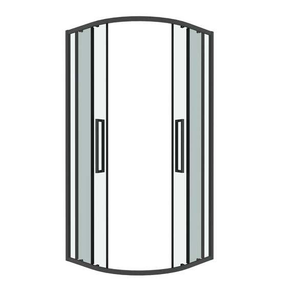 Душевое ограждение Grossman Cosmo 90х90 см 301.K33.02.9090.42.00, оружейная сталь/прозрачное фото 2
