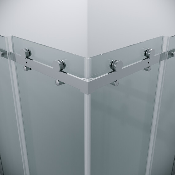 Душевое ограждение Grossman Classic 90х90 см 300.K33.04.9090.10.00 (стекло 8 мм) хром/прозрачное фото 10