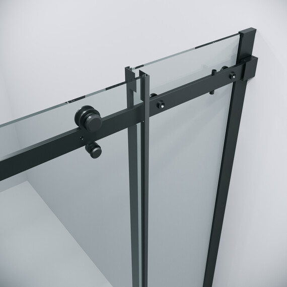 Душевое ограждение Grossman Classic 90х90 см 300.K33.04.9090.21.00 (стекло 8 мм) чёрный/прозрачное фото 8