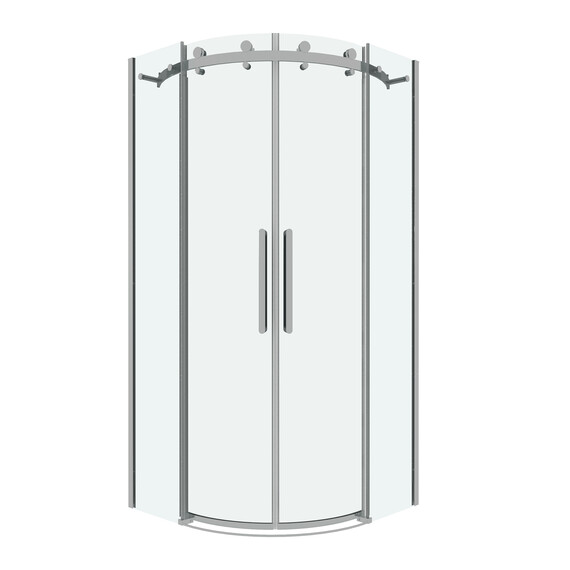 Душевое ограждение Grossman Classic 90х90 см 301.K33.04.9090.10.00 (стекло 8 мм) хром/прозрачное фото 