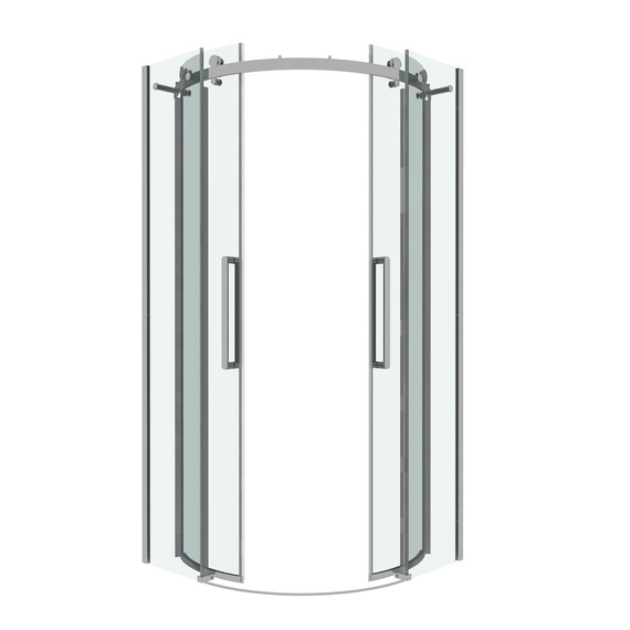 Душевое ограждение Grossman Classic 100х100 см 301.K33.04.1010.10.00 (стекло 8 мм) хром/прозрачное фото 2