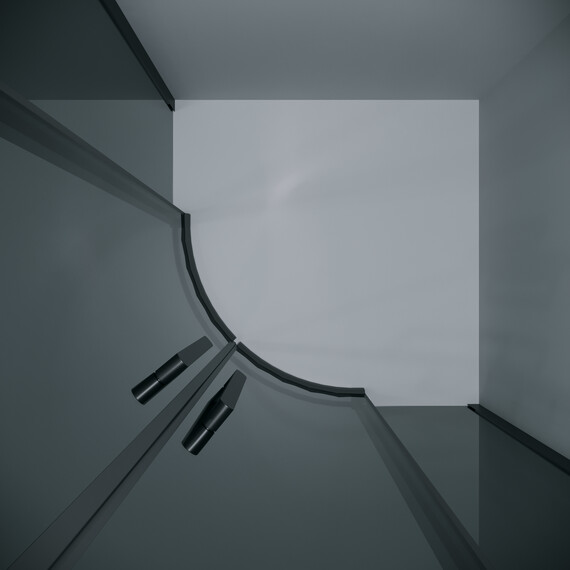 Душевое ограждение Grossman Classic 100х100 см 301.K33.04.1010.21.10 (стекло 8 мм) чёрный/тонированное фото 7