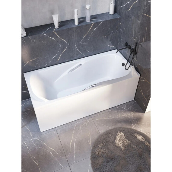 Ванна акриловая 1Marka Calypso 170x75 см с отверстиями для ручек фото 5