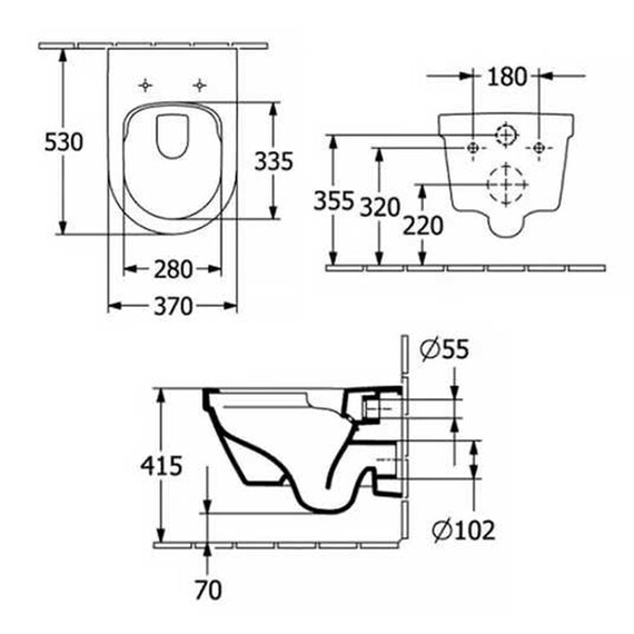 Унитаз подвесной безободковый Villeroy&Boch Architectura 4694CL01 с крышкой микролифт (система смыва Торнадо) фото 4