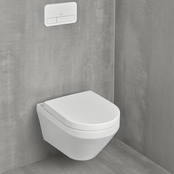 Унитаз подвесной безободковый Villeroy&Boch Architectura 4694CL01 с крышкой микролифт (система смыва Торнадо) фото 3