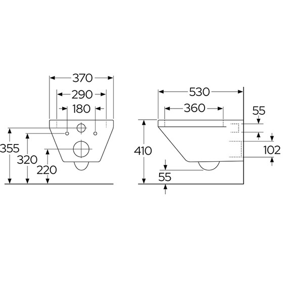 Унитаз подвесной безободковый Villeroy&Boch Architectura 4694CLR1 с крышкой микролифт (система смыва Торнадо) фото 4