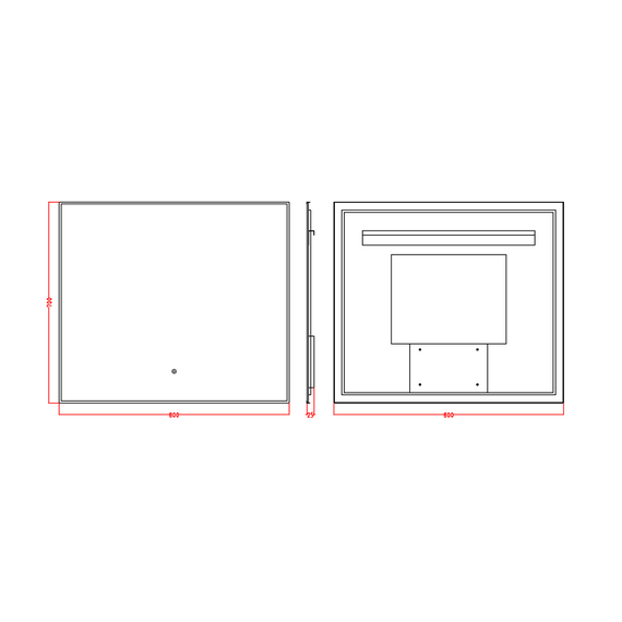 Зеркало Boheme Modern 80 см 543-080-B, чёрный фото 2