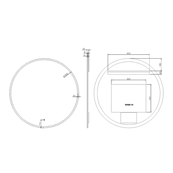 Зеркало Boheme Modern 100 см 545-100-CR фото 2
