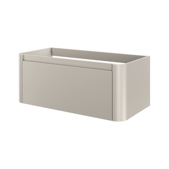 Тумба подвесная с раковиной-столешницей Armadi Art Voi 100 см 782-100-C (раковина 786-100-C) cashmere фото 3