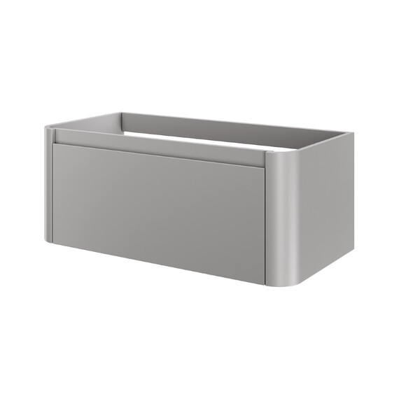 Тумба подвесная с раковиной-столешницей Armadi Art Voi 100 см 782-100-L (раковина 786-100-L) luna фото 3