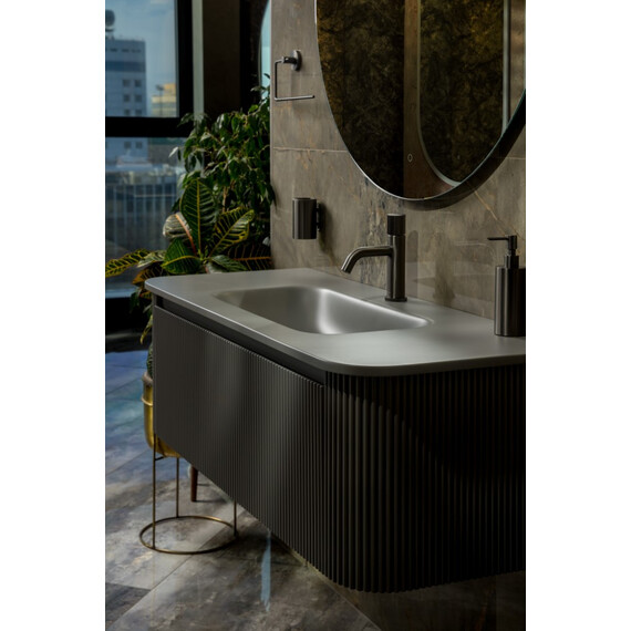 Тумба подвесная с раковиной-столешницей Armadi Art Voi 120 см 782-120-R-L (раковина 786-120-L) luna фото 8