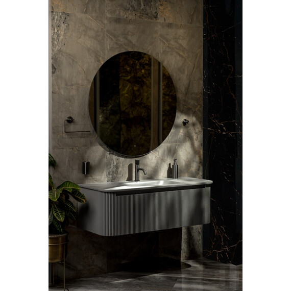 Тумба подвесная с раковиной-столешницей Armadi Art Voi 120 см 782-120-R-L (раковина 786-120-L) luna фото 9