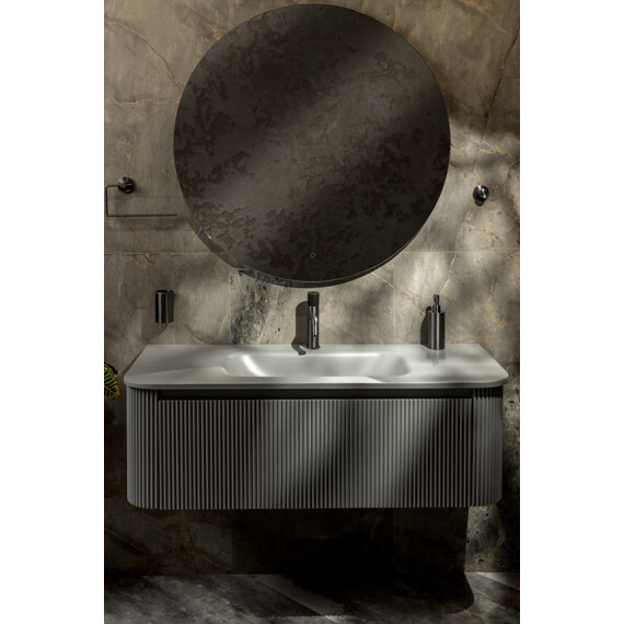 Тумба подвесная с раковиной-столешницей Armadi Art Voi 120 см 782-120-R-L (раковина 786-120-L) luna фото 11