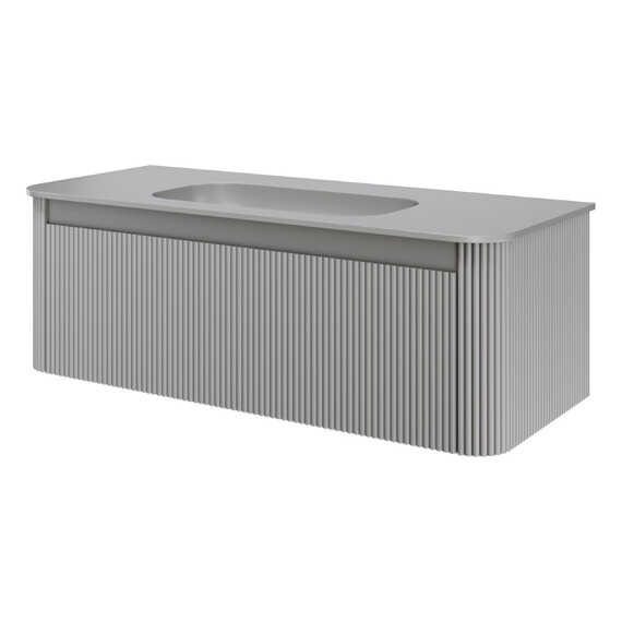 Тумба подвесная с раковиной-столешницей Armadi Art Voi 120 см 782-120-R-L (раковина 786-120-L без отв) luna фото 