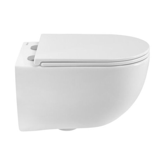 Унитаз подвесной безободковый Belbagno BB008CH-TOR/SC с тонкой крышкой микролифт (система смыва Торнадо) фото 10