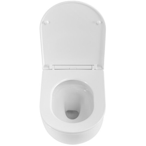 Унитаз подвесной безободковый Belbagno BB008CH-TOR/SC с тонкой крышкой микролифт (система смыва Торнадо) фото 12