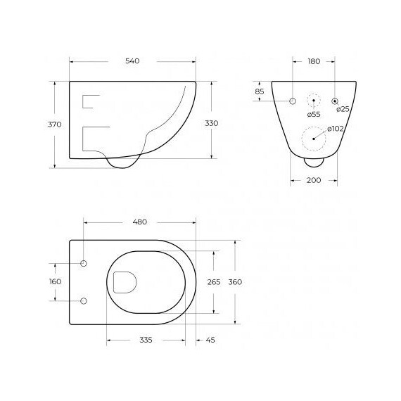 Унитаз подвесной безободковый Belbagno BB008CH-TOR/SC с тонкой крышкой микролифт (система смыва Торнадо) фото 19