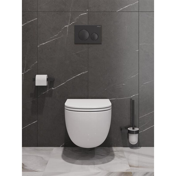 Унитаз подвесной безободковый Belbagno BB008CH-TOR/SC с тонкой крышкой микролифт (система смыва Торнадо) фото 15