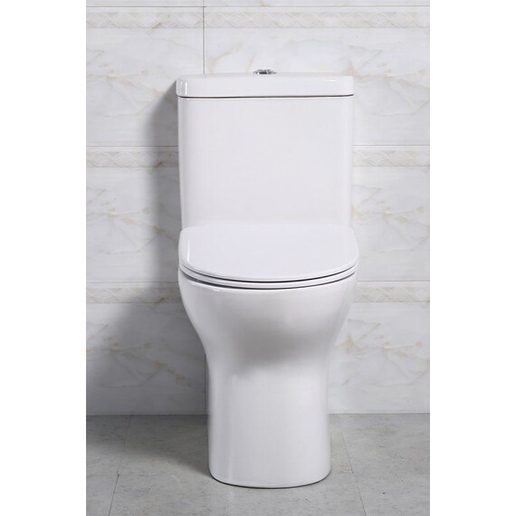 Унитаз-компакт безободковый BelBagno Steam BB130CPR/SC с тонкой крышкой микролифт фото 7