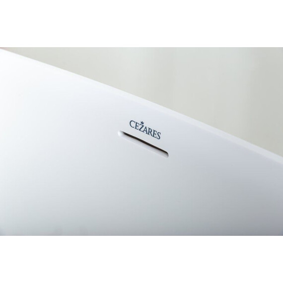 Ванна акриловая Cezares 170x78 см CZR-STREAM-170-78-56-SSB, белый матовый фото 7