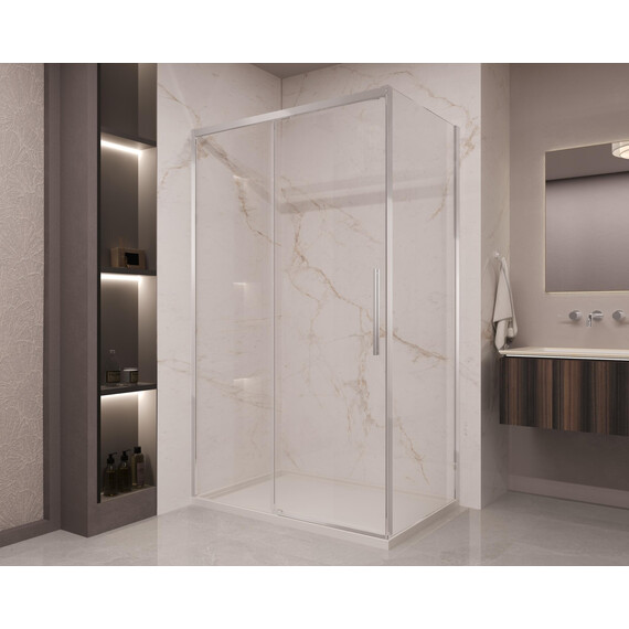 Душевое ограждение Vincea Stella 120x90 см VSR-1ST9012CL (стекло 8 мм) хром/прозрачное фото 2