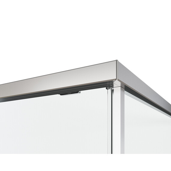 Душевое ограждение Vincea Ultima 100x100 см VSR-7UL1010CLGM (стекло 8 мм) вороненая сталь/прозрачное фото 6