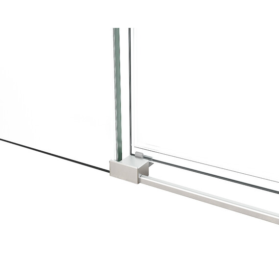 Душевое ограждение Vincea Ultima 100x100 см VSR-7UL1010CL (стекло 8 мм) хром/прозрачное фото 4