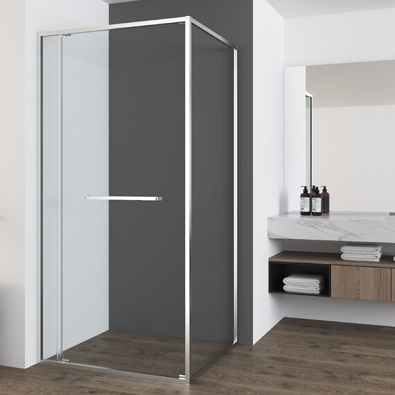 Душевое ограждение Vincea Tesi 120x90 см VSRW-7TS9012CL, хром/прозрачное фото 