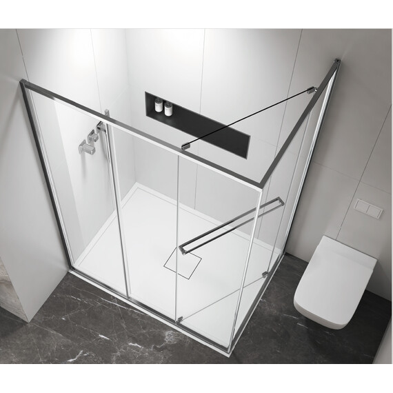 Душевое ограждение Vincea Tesi 120x90 см VSRW-7TS9012CL, хром/прозрачное фото 2