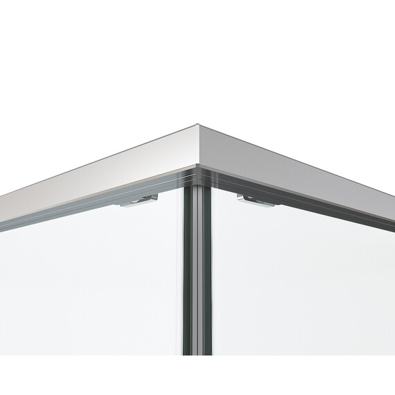 Душевое ограждение Vincea Ultima 90x90 см VSS-7UL9090CLGM (стекло 8 мм) вороненая сталь/прозрачное фото 6