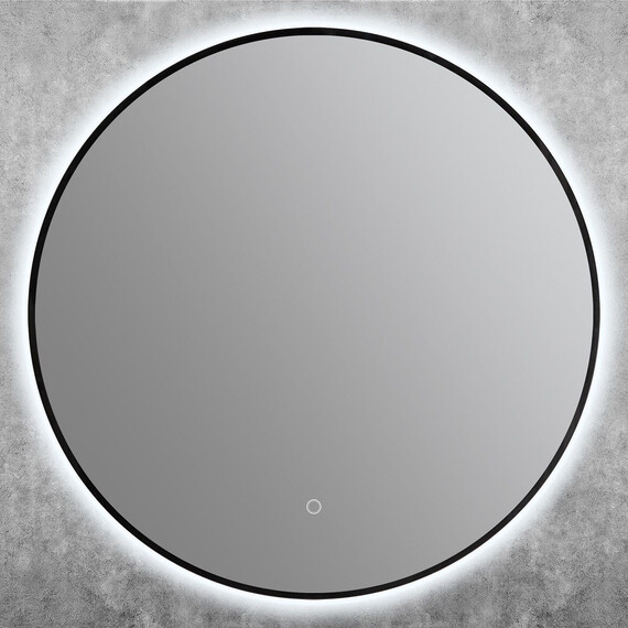 Зеркало Art&Max Sanremo 70 см AM-San-700-DS-F-Nero, чёрный фото 