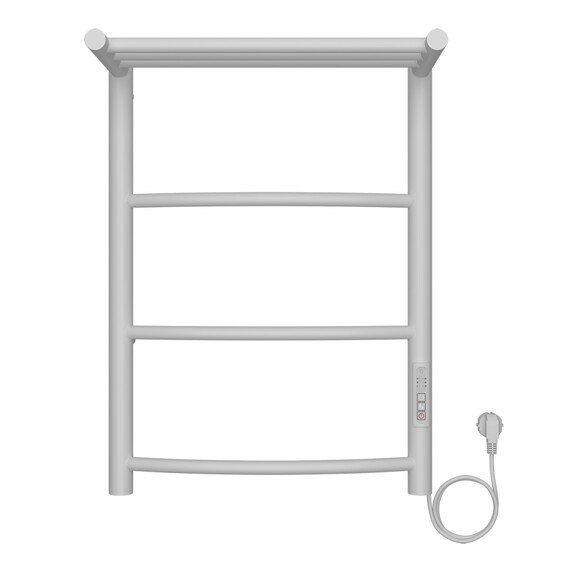 Полотенцесушитель электрический Azario Verona с полкой П4 400x600 мм AZ04846PW фото 3