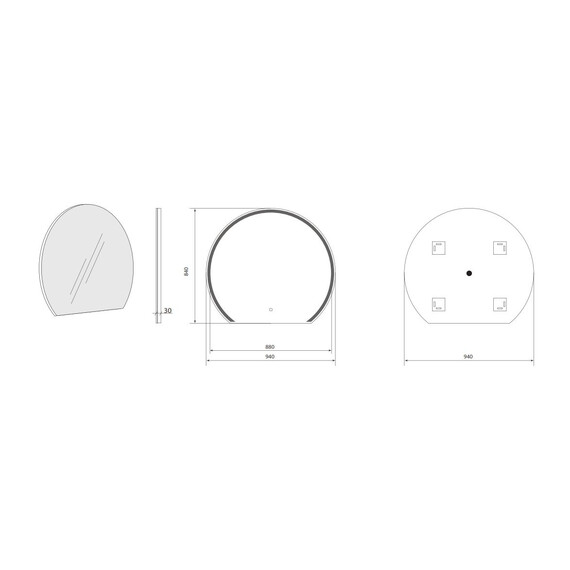 Зеркало Art&Max Savona 94 см AM-Sav-940-DS-F фото 9