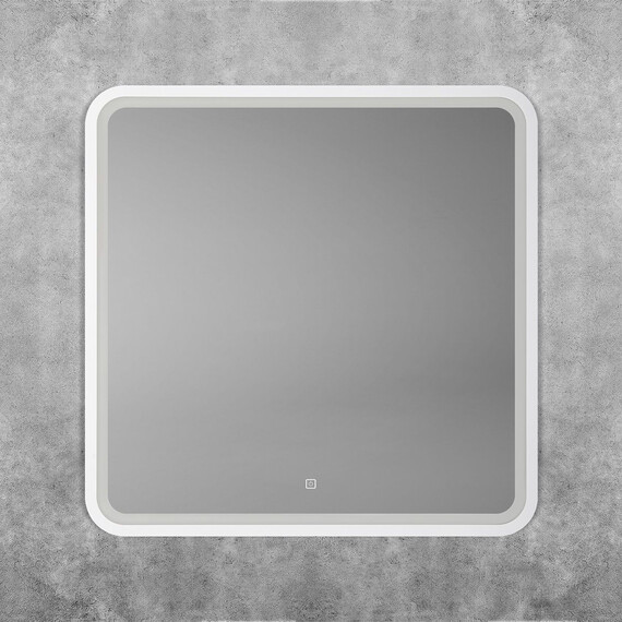Зеркало Art&Max Genova 80 см AM-Gen-800-800-DS-F-White фото 2