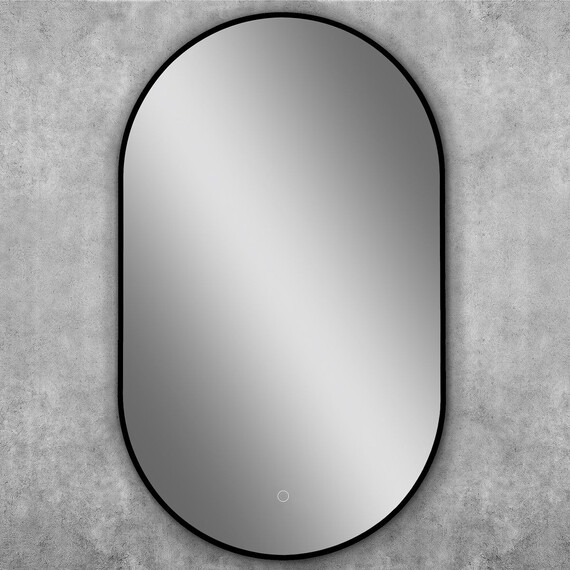 Зеркало Art&Max Torino 60 см AM-Tor-600-1000-DS-Nero, чёрный фото 2